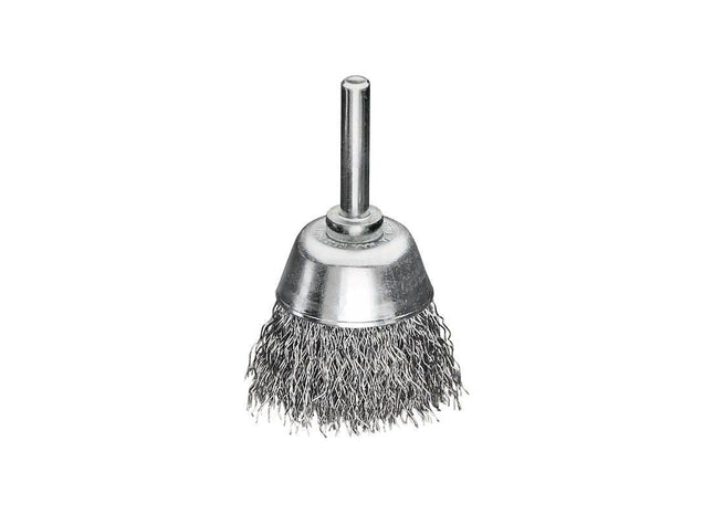 Lessmann Cup Brush with Shank D50mm x H20mm, 0.30 Steel Wire Lessmann - RockBottom Northampton