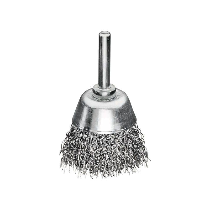 Lessmann Cup Brush with Shank D50mm x H20mm, 0.30 Steel Wire Lessmann - RockBottom Northampton