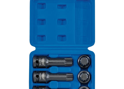 Draper Impact Spline Bit Set, 1/2" Sq. Dr. (6 Piece) 28881 Draper - Town Tools 
