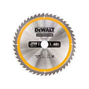 Dewalt Power Tools Stationary Construction Circular Saw Blade 250 x 30mm x 48T DeWALT Power Tools - RockBottom Northampton