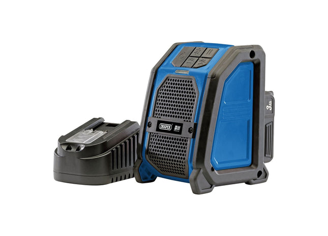Draper D20 20V Wireless Speaker with 1 x 3.0Ah Battery and Charger 94903 Draper - Town Tools 