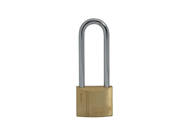 Faithfull Brass Padlock 40mm Long Shackle 3 Keys Faithfull - RockBottom Northampton