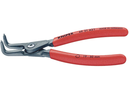 Draper Knipex 49 21 A21 90&deg; External Straight Tip Circlip Pliers, 19 - 60mm Draper - Town Tools 