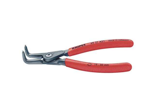 Draper Knipex 49 21 A21 90&deg; External Straight Tip Circlip Pliers, 19 - 60mm Draper - Town Tools 