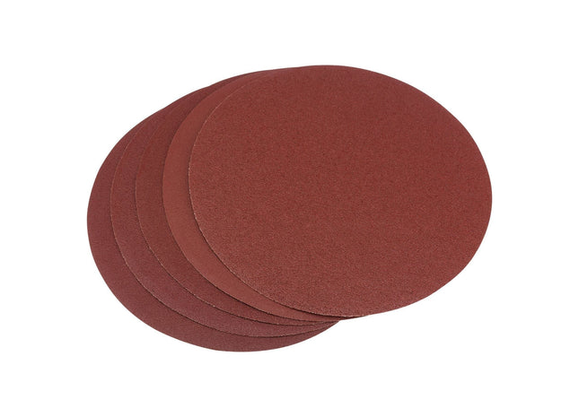 Draper Assorted Self-Adhesive Aluminium Oxide Sanding Discs, 200mm (Pack of 5) Draper - Town Tools 