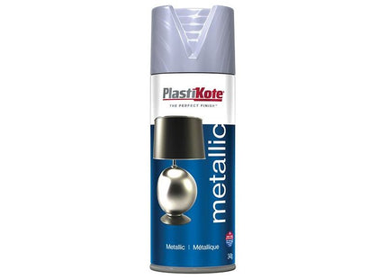 Plastikote Metallic Spray Pewter 400ml PlastiKote - RockBottom Nothampton