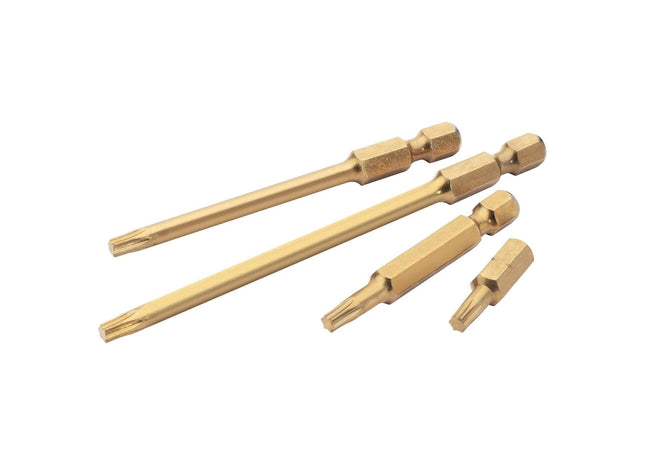 Draper T6 1/4" Hex Draper TX-STAR Titanium Nitride Coated Insert Bit 50mm Long x Draper - Town Tools
