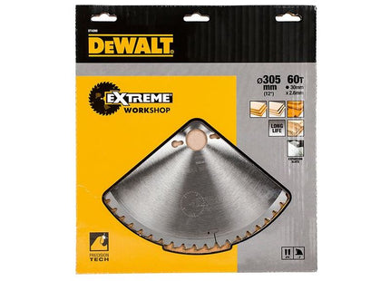 Dewalt Power Tools Series 40 Circular Saw Blade 305 x 30mm x 60T ATB/Neg DeWALT Power Tools - RockBottom Northampton