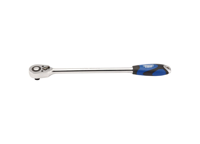 Draper Extra Long Reversible Quick Release Soft Grip Ratchet, 1/2" Sq. Dr., 48 T Draper - Town Tools 
