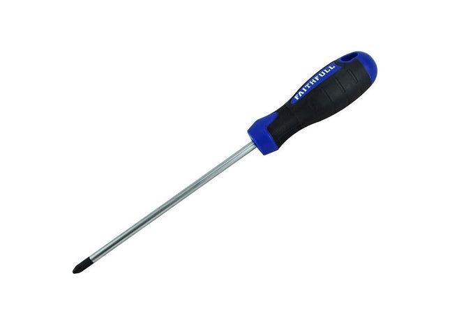 Faithfull Soft Grip Screwdriver Pozidriv Tip PZ2 x 150mm Faithfull - RockBottom Northampton