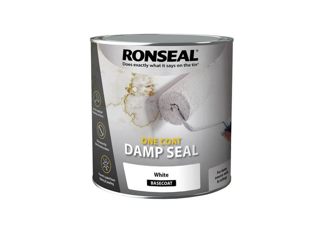 Ronseal One Coat Damp Seal White 2.5 litre Ronseal - RockBottom Nothampton