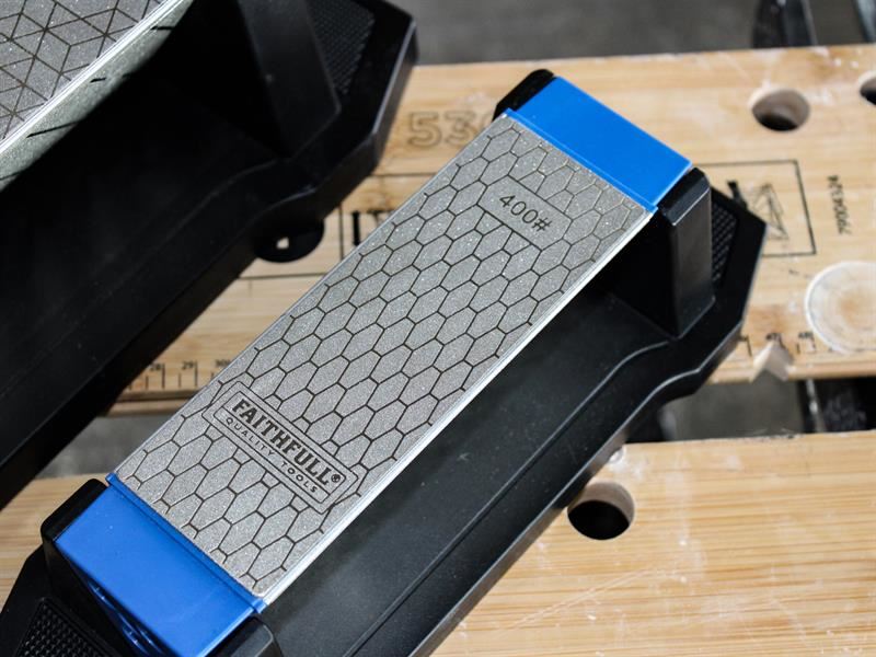 Faithfull Diamond Sharpening Tri-Stone 400, 1000 & 1200G Faithfull - RockBottom Northampton