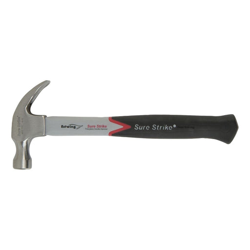 Estwing EMRF16C Sure Strike Curved Claw Hammer with Fibreglass Handle, 16oz/448g Draper - Town Tools