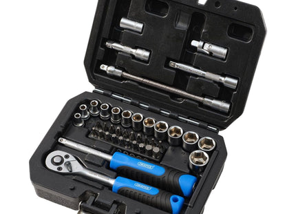 Draper Draper HI-TORQ Metric Socket and Bit Set, 1/4" Sq. Dr. (40 Piece) Draper - Town Tools