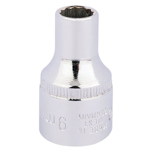 Draper Elora Bi-Hexagon Socket, 1/2" Sq. Dr., 9mm 24541 Draper - Town Tools 