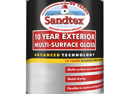 Sandtex 10 Year Exterior Multi-Surface Gloss Anthracite 750ml