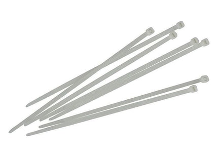 Faithfull Cable Ties White 4.8 x 250mm (Pack 100) Faithfull - RockBottom Northampton