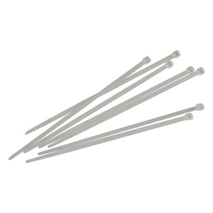 Faithfull Cable Ties White 4.8 x 250mm (Pack 100) Faithfull - RockBottom Northampton