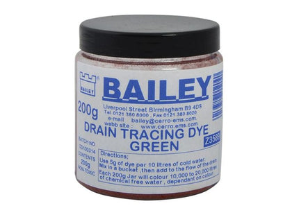 Bailey Products 3589 Drain Tracing Dye - Green Bailey Products - RockBottom Northampton