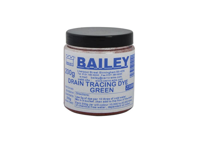 Bailey Products 3589 Drain Tracing Dye - Green Bailey Products - RockBottom Northampton