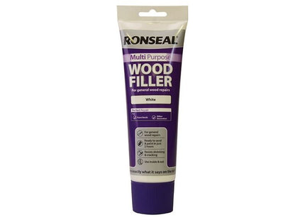 Ronseal Multipurpose Wood Filler Tube White 325g Ronseal - RockBottom Nothampton