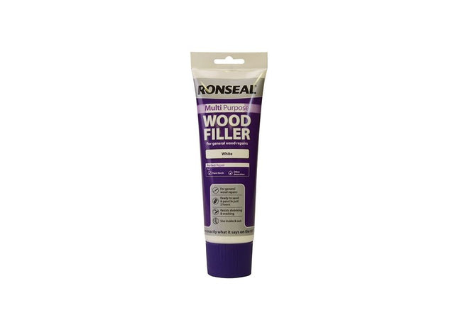 Ronseal Multipurpose Wood Filler Tube White 325g Ronseal - RockBottom Nothampton