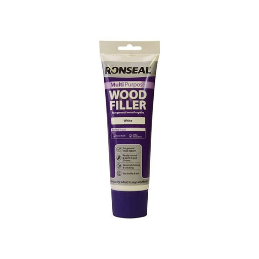 Ronseal Multipurpose Wood Filler Tube White 325g Ronseal - RockBottom Nothampton