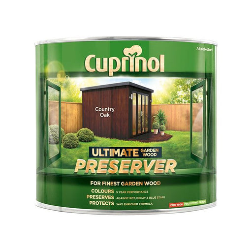 Cuprinol Ultimate Garden Wood Preserver Country Oak 1 litre Cuprinol - RockBottom Northampton