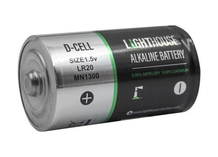 Lighthouse D LR20 Alkaline Batteries 14800 mAh (Pack 2) Lighthouse - RockBottom Northampton