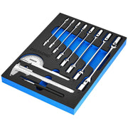 Bunker Knee Wrench, Measuring and Pick-up Set in EVA Foam Inlay (10 Piece) Draper - Town Tools