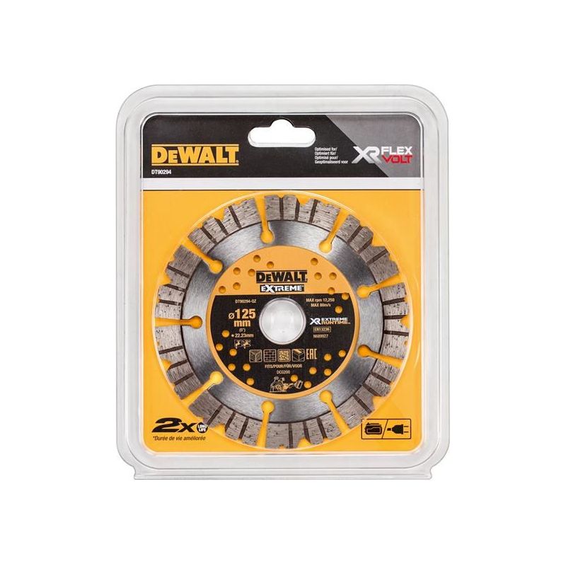 Dewalt Power Tools DT90294 Extreme Diamond Cutting Blade 125 x 22.23mm DeWALT Power Tools - RockBottom Northampton