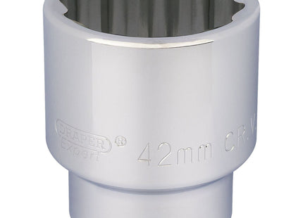 Draper 12 Point Socket, 3/4" Sq. Dr., 42mm 16705 Draper - Town Tools 