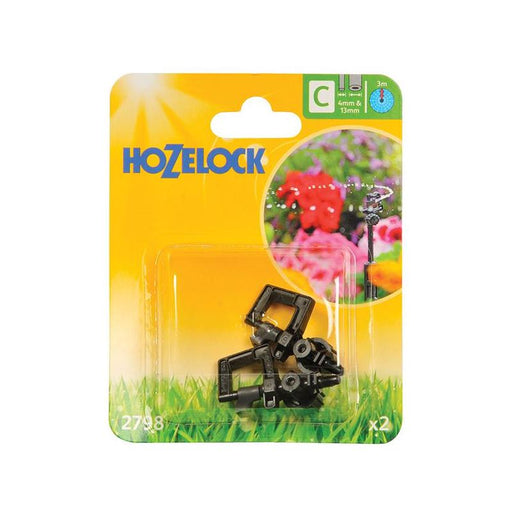 Hozelock 2798 Adjustable 360° Mini Sprinkler (Pack 2) Hozelock - RockBottom Northampton