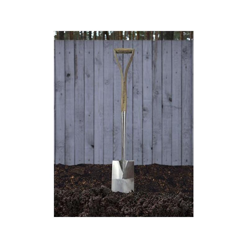 Faithfull Prestige Stainless Steel Border Spade Ash Handle Faithfull - RockBottom Northampton