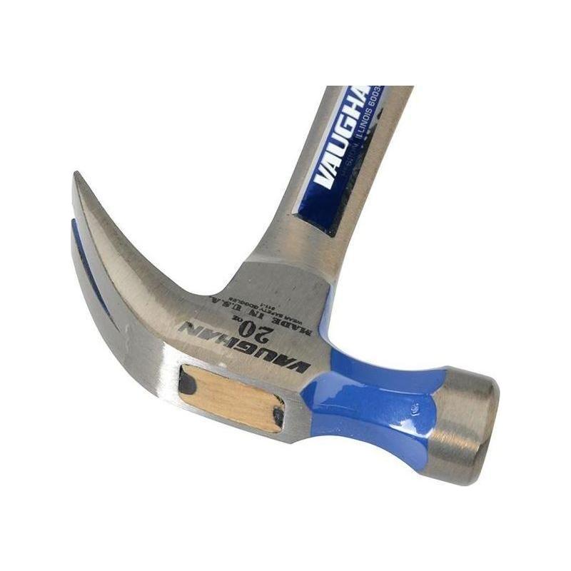 Vaughan R20 Curved Claw Nail Hammer All Steel Smooth Face 570g (20oz) Vaughan - RockBottom Northampton