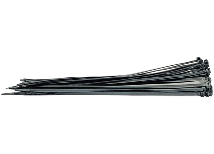 Draper Cable Ties, 8.8 x 500mm, Black (Pack of 100) 70408 Draper - Town Tools 