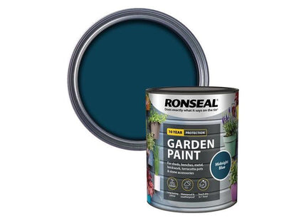 Ronseal Garden Paint Midnight Blue 750ml Ronseal - RockBottom Nothampton