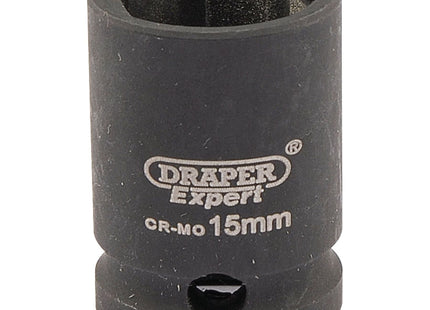 Draper Expert HI-TORQ 6 Point Impact Socket, 3/8" Sq. Dr., 15mm Draper - Town Tools 