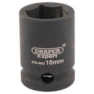 Draper Expert HI-TORQ 6 Point Impact Socket, 3/8" Sq. Dr., 15mm Draper - Town Tools 