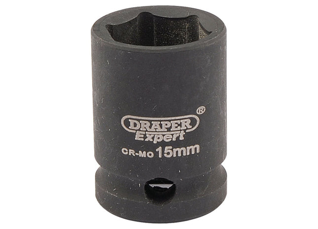 Draper Expert HI-TORQ 6 Point Impact Socket, 3/8" Sq. Dr., 15mm Draper - Town Tools 