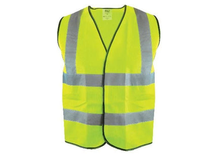 Scan Hi-Vis Yellow Waistcoat - XXXL (56in) Scan - RockBottom Nothampton