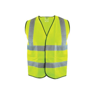 Scan Hi-Vis Yellow Waistcoat - XXXL (56in) Scan - RockBottom Nothampton
