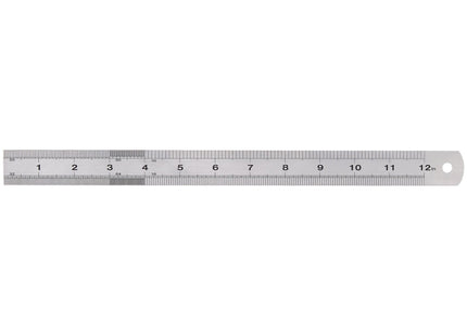 Draper Stainless Steel Rule, 300mm, 12" 22671 Draper - Town Tools 