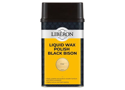 Liberon Liquid Wax Polish Black Bison Clear 500ml Liberon - RockBottom Northampton