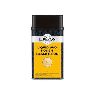 Liberon Liquid Wax Polish Black Bison Clear 500ml Liberon - RockBottom Northampton