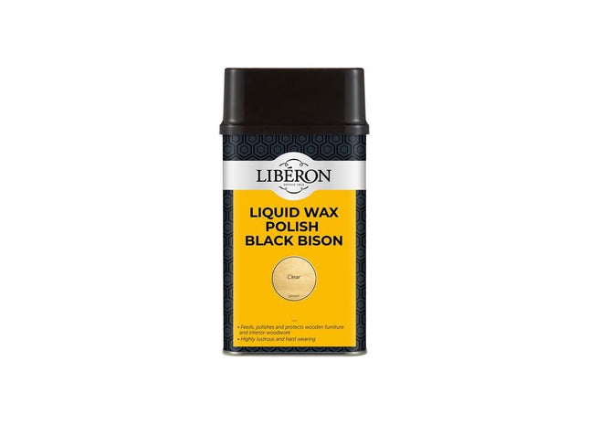 Liberon Liquid Wax Polish Black Bison Clear 500ml Liberon - RockBottom Northampton