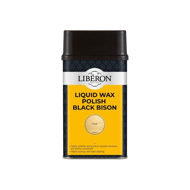 Liberon Liquid Wax Polish Black Bison Clear 500ml Liberon - RockBottom Northampton