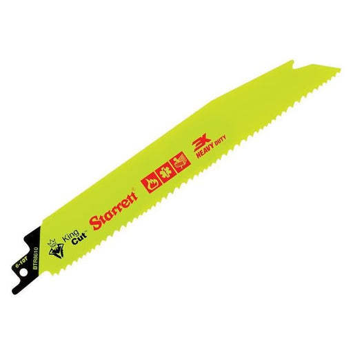 Starrett BTR8610-5 Bi-Metal King Cut™ Demolition Blade 203mm 6-10 TPI (Pack 5) Starrett - RockBottom Nothampton