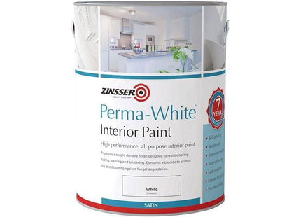 Zinsser Perma-White® Interior Paint Satin 2.5 litre Zinsser - RockBottom Northampton