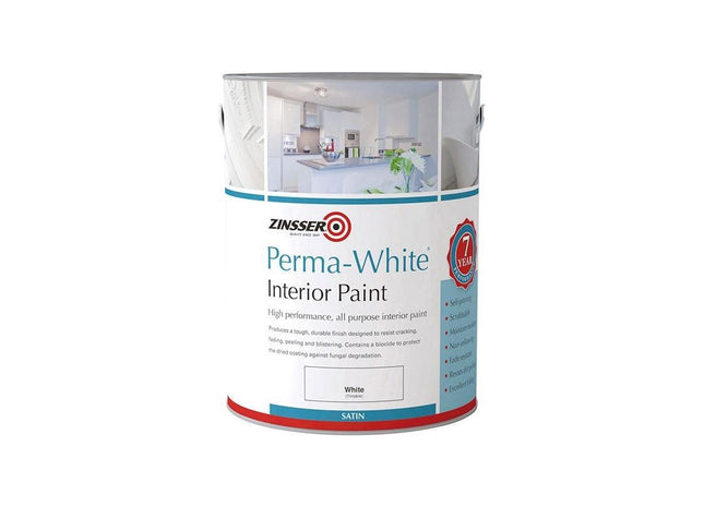 Zinsser Perma-White® Interior Paint Satin 2.5 litre Zinsser - RockBottom Northampton